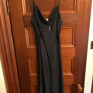 Draped mid slip dress